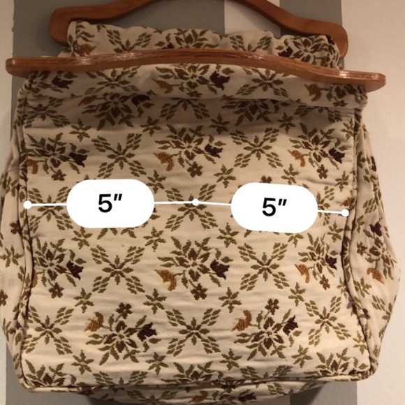 Vintage Bermuda Green embroidered bag. - Picture 6 of 7